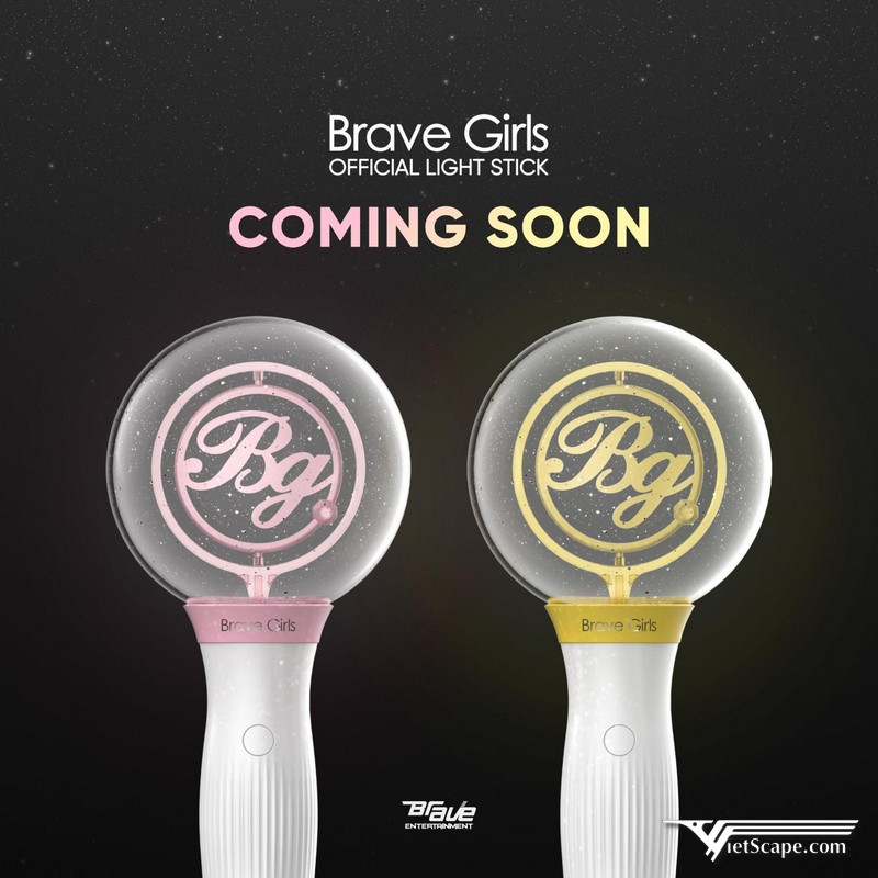 Lightstick của Brave Girls được thiết kế vô cùng đẹp mắt 